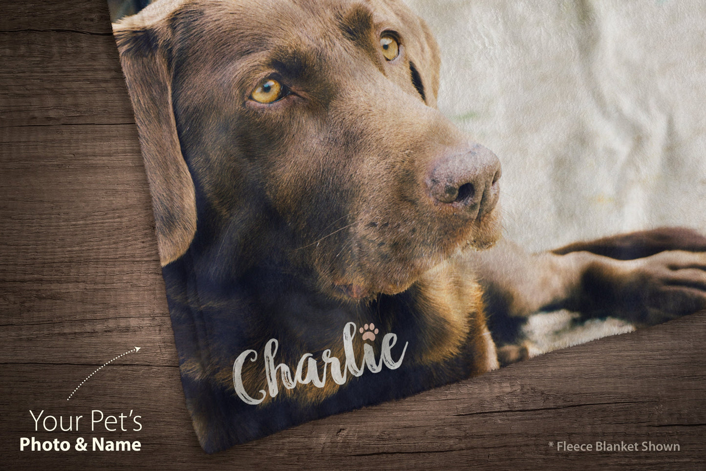 Custom Pet Photo Blanket