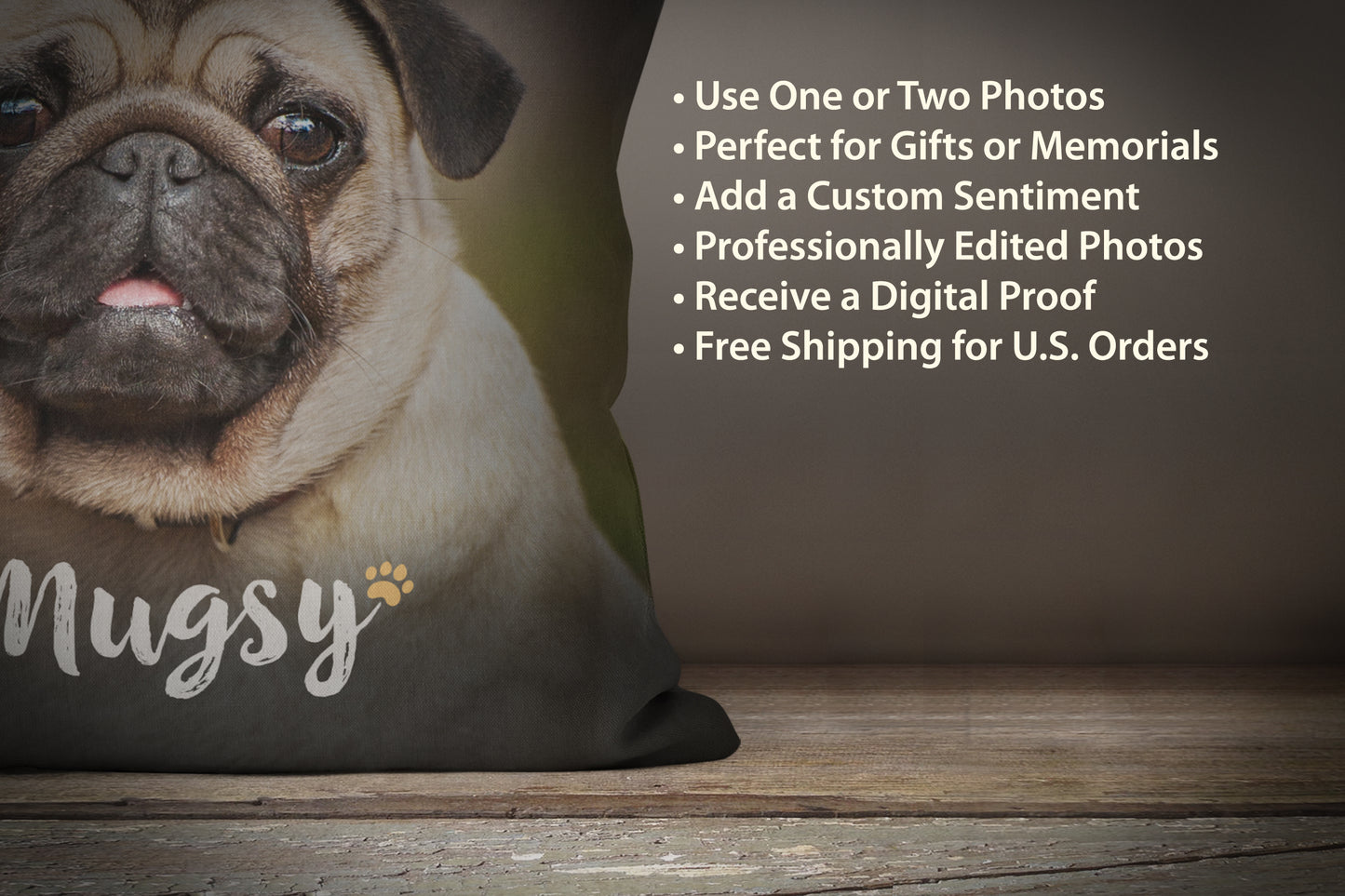 Custom Pet Photo Pillow