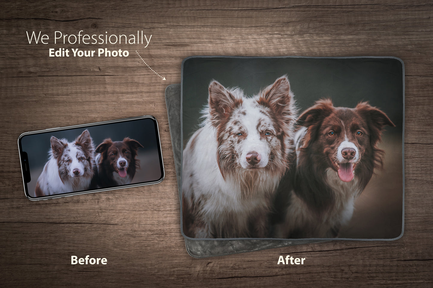 Custom Pet Photo Premium Blanket (My Favorite Hello...)