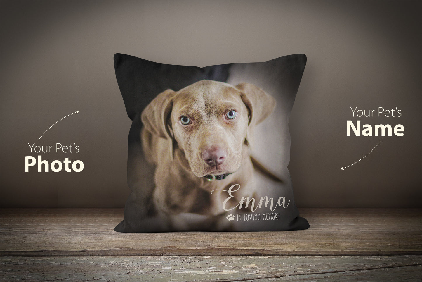 Custom Pet Photo Pillow - (In Loving Memory)