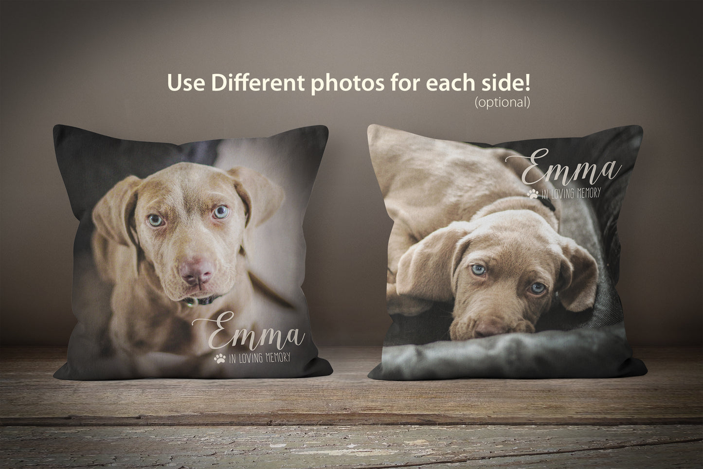 Custom Pet Photo Pillow - (In Loving Memory)