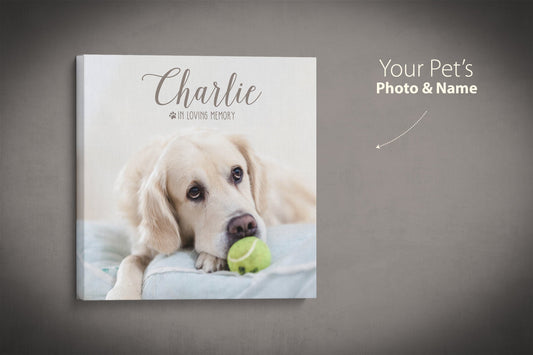 Custom Pet Photo Canvas-Wrapped Print