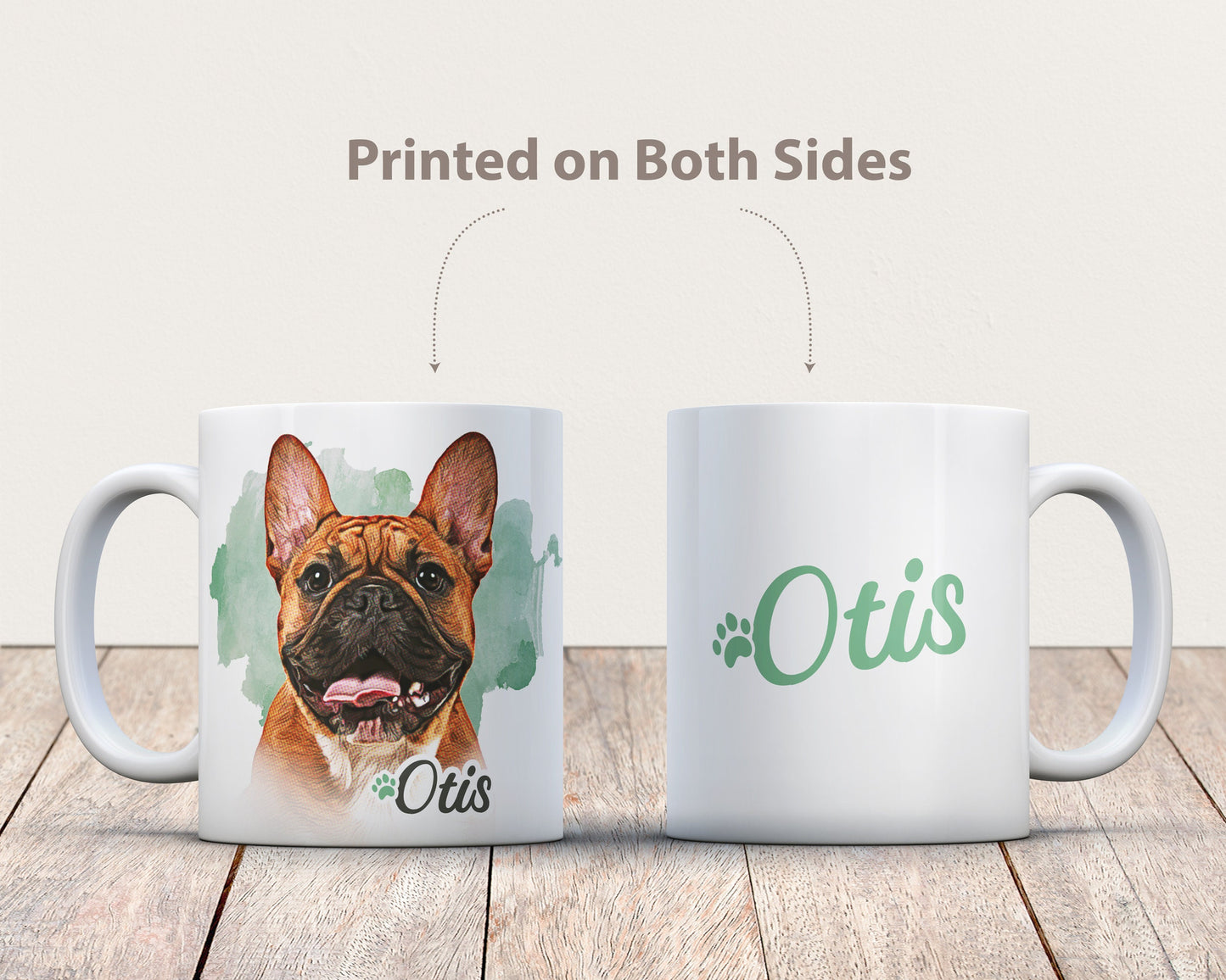 Custom Pet Photo Coffee Mug (with Painted Effect)