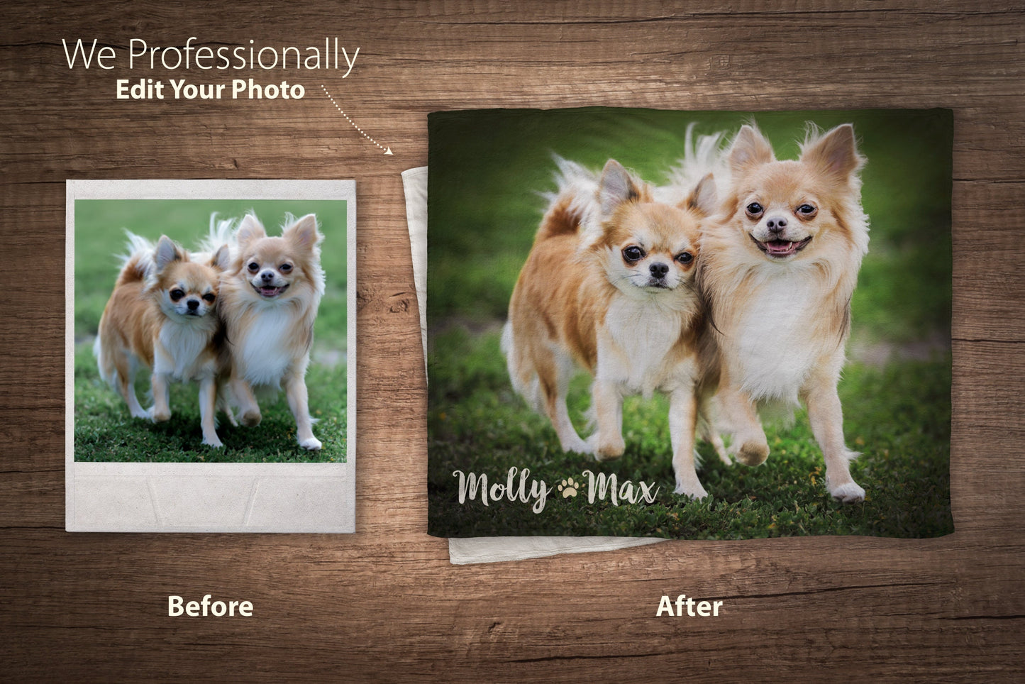 Custom Pet Photo Blanket (My Favorite Hello...)